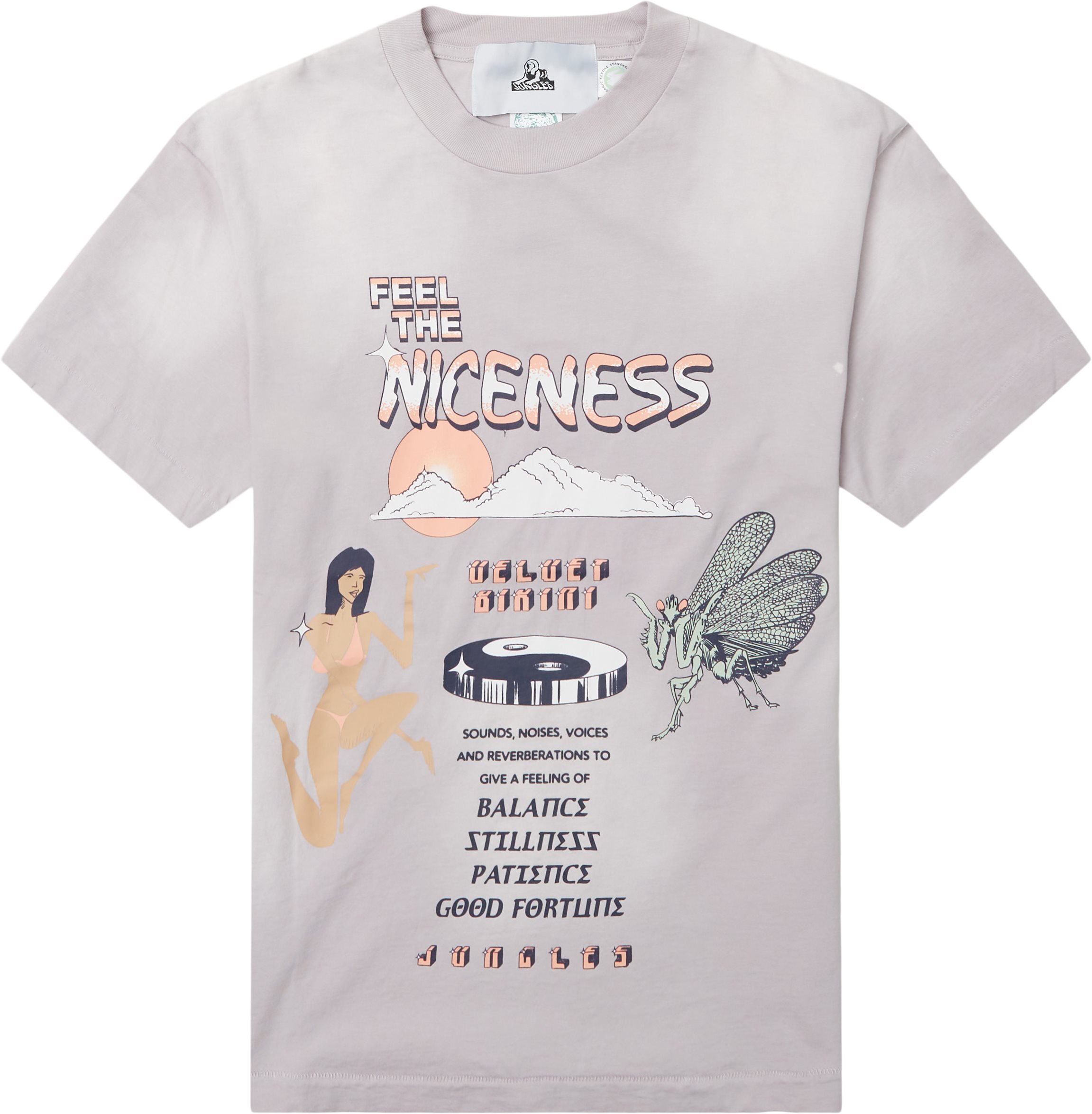 Feel The Niceness Tee - T-shirts - Regular fit - Lilac